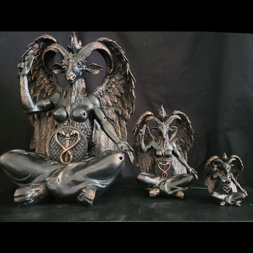 4" Small Baphomet with Third Eye Statue - The Luciferian Apotheca