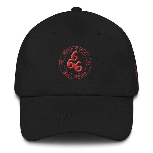 666 Deny Christ, Hail Satan! Embroidered Hat - The Luciferian Apotheca