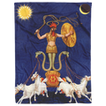 Abraxas_Gnostic_Deity_Fleece_Blanket_V_Blanket_AS_Flat_Mockup.png