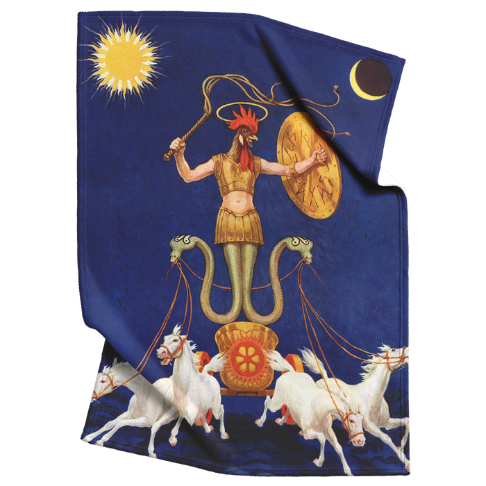 Abraxas_Gnostic_Deity_Fleece_Blanket_V_Blanket_Top_Bottom_Folds_Mockup.png