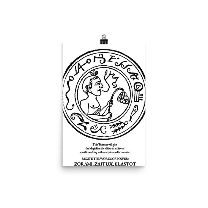 Achieve Results Talisman Poster - The Luciferian Apotheca