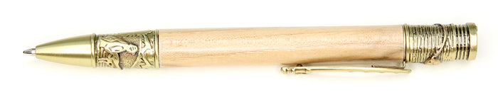 AFS Custom Fish Engraved Wood Pen