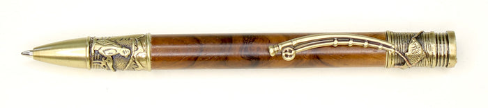 AFS Custom Fish Engraved Wood Pen