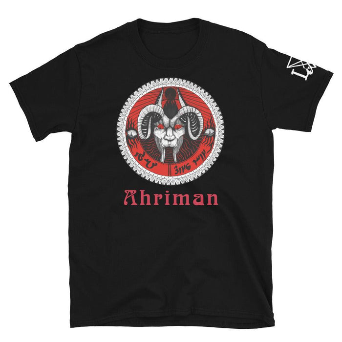 Ahriman Prince of Darkness Sigil Short-Sleeve Unisex T-Shirt - The Luciferian Apotheca