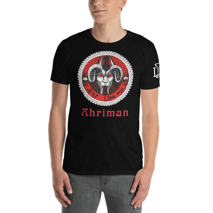 Ahriman Prince of Darkness Sigil Short-Sleeve Unisex T-Shirt - The Luciferian Apotheca