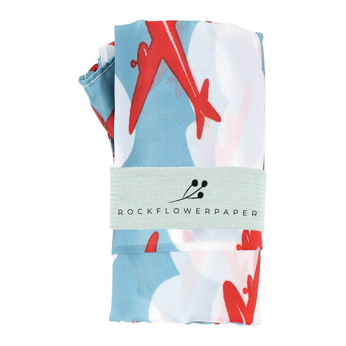 Airplane blu Reusable Shopping Bag