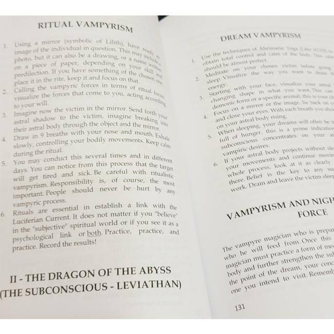 AKHKHARU - Vampyre Magick | 2nd Illustrated Edition by Michael W. Ford | Forbidden Grimoire of Luciferian Occultism