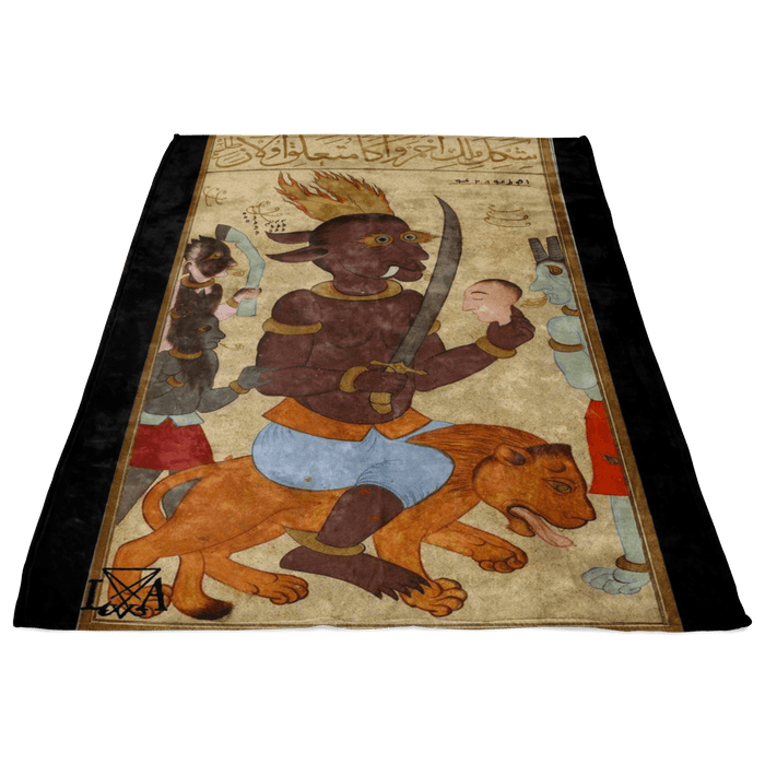 Al-Ahmar Jinn of Mars Fleece Blanket - The Luciferian Apotheca