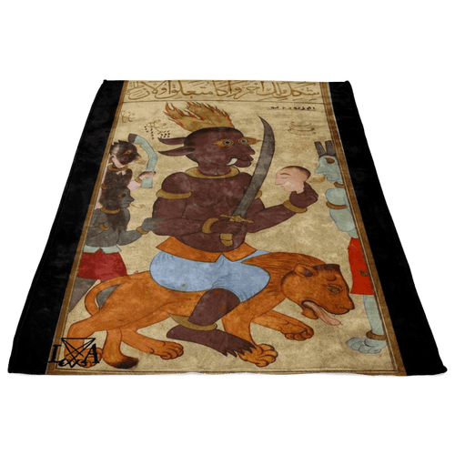 Al-Ahmar Jinn of Mars Fleece Blanket - The Luciferian Apotheca