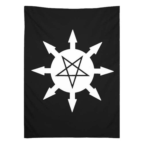 Algol Black Magick Chaos Star Tapestries - The Luciferian Apotheca