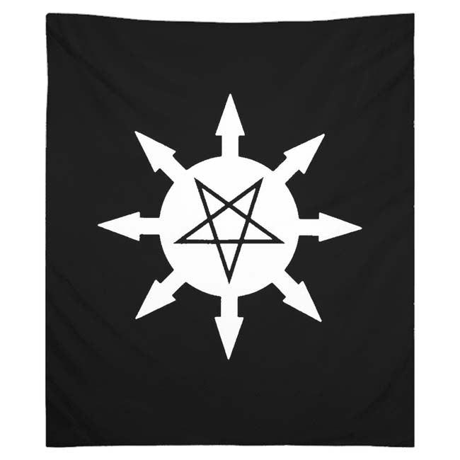 Algol Black Magick Chaos Star Tapestries - The Luciferian Apotheca