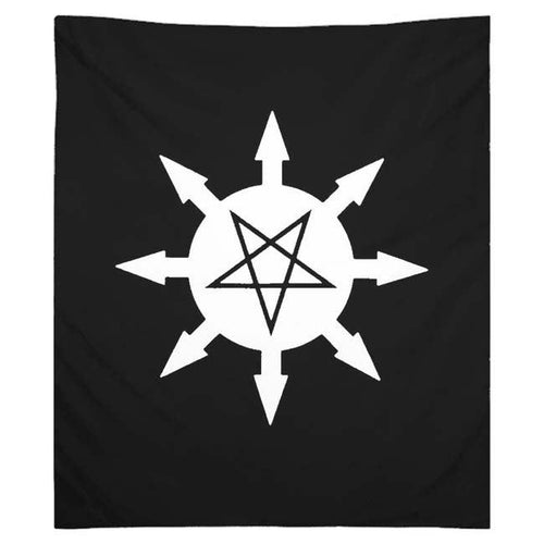 Algol Black Magick Chaos Star Tapestries - The Luciferian Apotheca