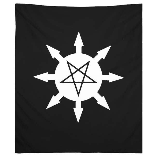 Algol Black Magick Chaos Star Tapestries - The Luciferian Apotheca