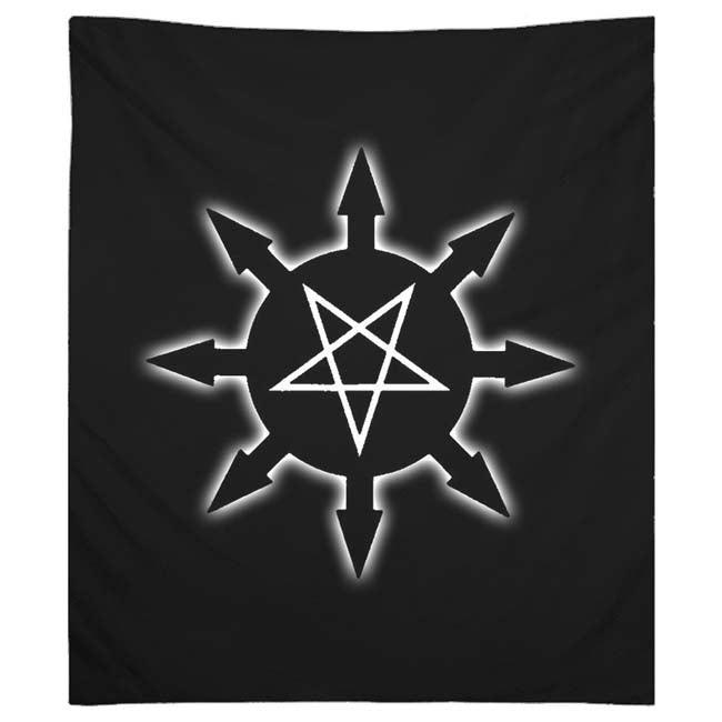 Algol 'Eclipse' Luciferian Black Magick Star Tapestries - The Luciferian Apotheca