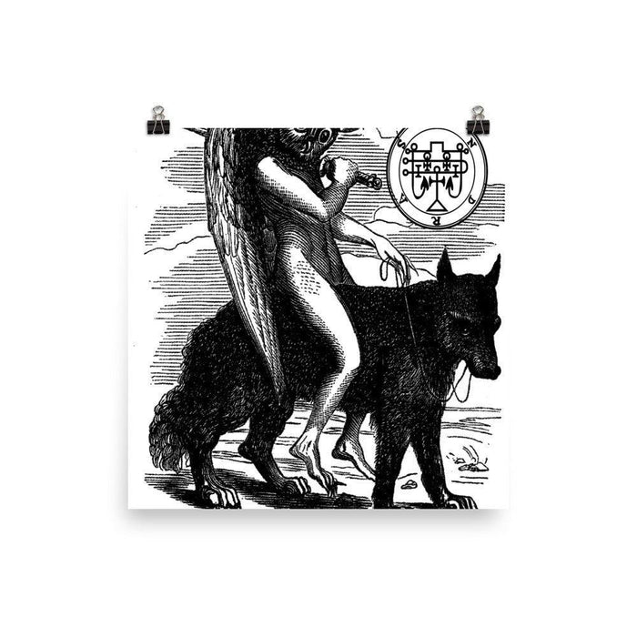 Andras Goetia Demon Large Poster - The Luciferian Apotheca