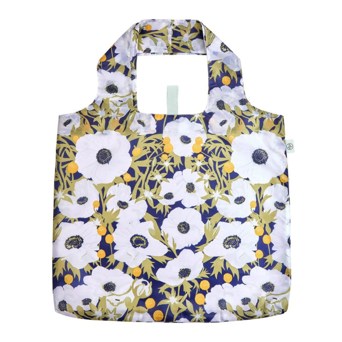 Anemone Poppy blu Reusable Shopping Bag Reusable Shopping Bag - rockflowerpaper