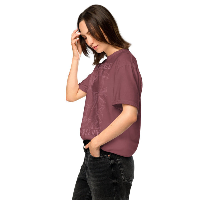 Apple Print Unisex T-Shirt in Mauve-Raintree Nursery-