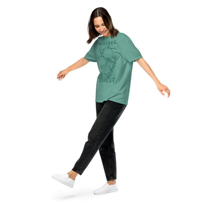 Apple Print Unisex T-Shirt in Seafoam-Raintree Nursery-S-