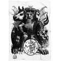 Asmodeus Asmodai, Asmoday, Demon, Goetia, Demonology Fleece Blanket,