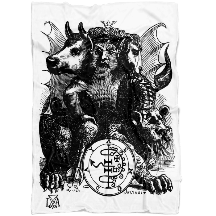 Asmodeus Asmodai, Asmoday, Demon, Goetia, Demonology Fleece Blanket,