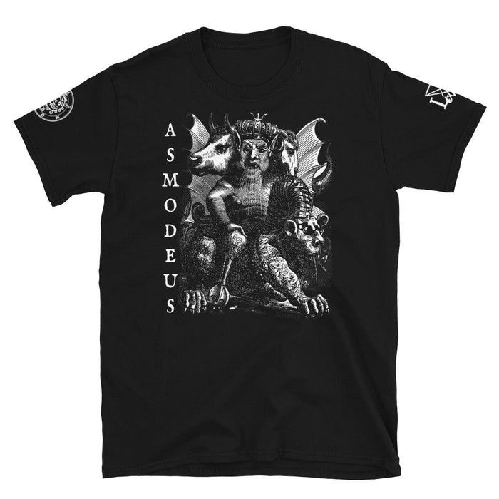 Asmodeus Goetia Demon King Short Sleeve T-Shirt - The Luciferian Apotheca