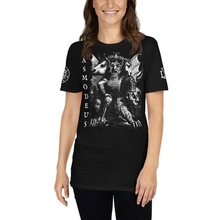 Asmodeus Goetia Demon King Short Sleeve T-Shirt - The Luciferian Apotheca