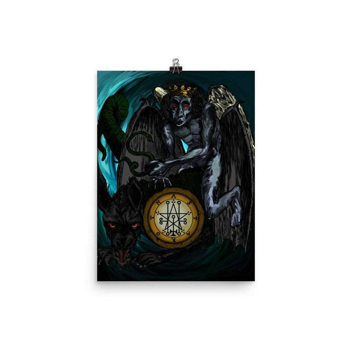 Astaroth Goetia of Shadows Demon Poster - The Luciferian Apotheca