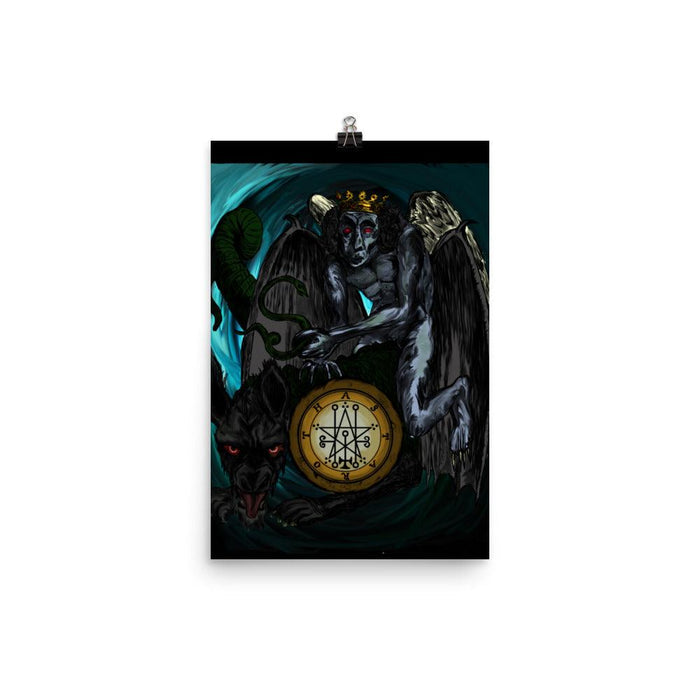 Astaroth Goetia of Shadows Demon Poster - The Luciferian Apotheca