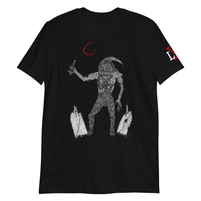 Azazel Lucifer Goat Short-Sleeve Unisex T-Shirt - The Luciferian Apotheca