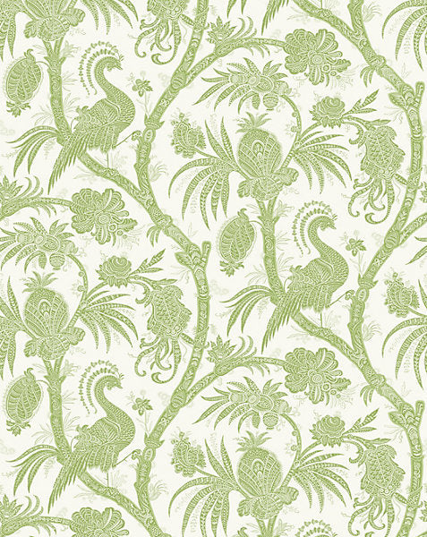 BALINESE PEACOCK WALLCOVERING