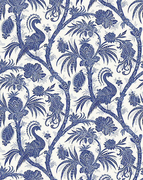 BALINESE PEACOCK WALLCOVERING