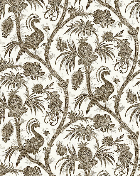 BALINESE PEACOCK WALLCOVERING