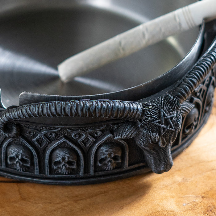 Baphomet Ashtray | Cone Incense Burner | Candle Holder