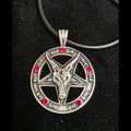 Baphometic Oath Red Stone Pendant