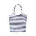 Bateau Stripe Navy Bucket Bag Tote - rockflowerpaper