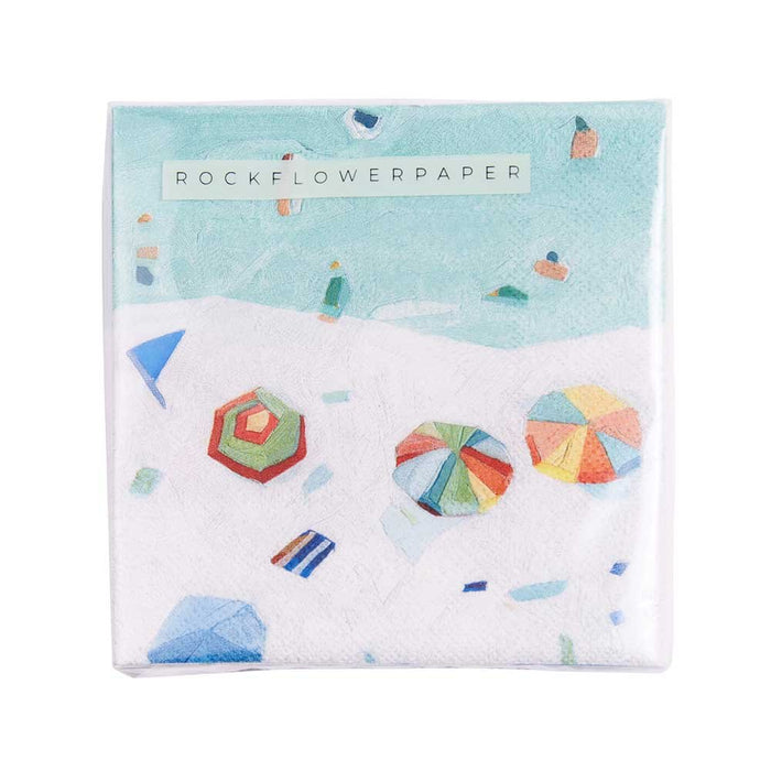 Beach Vista Paper Cocktail Napkins (Pack of 20) Paper Cocktail Napkin - rockflowerpaper