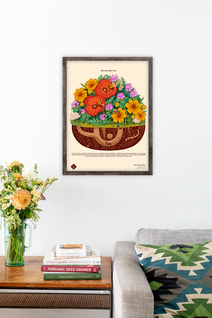 Bee Nectary Mix Fine Art Poster