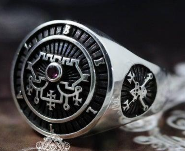 Belial & Bael Sigil Ring | 925 Sterling Silver | Goetic Demon Jewelry