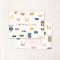 birthday babe swim card