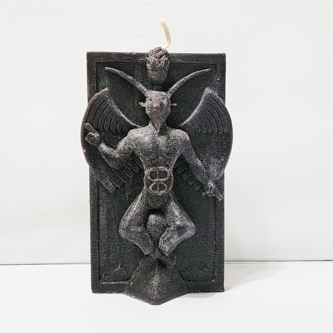 Black Baphomet Candle 6"