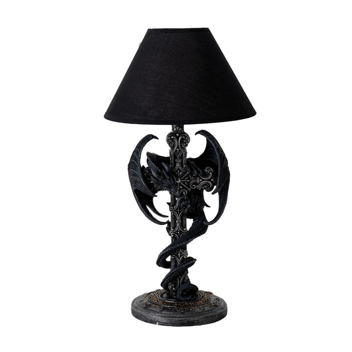 Black Dragon Lamp | Gothic Elegance for Your Sacred Space
