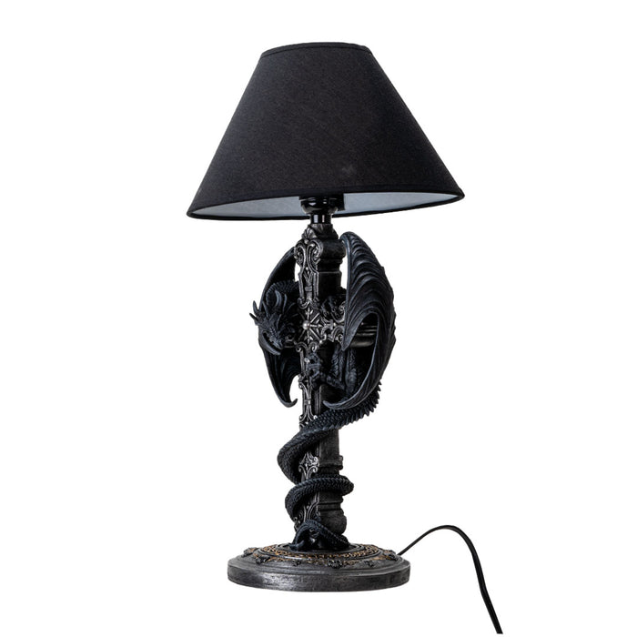 Black Dragon Lamp | Gothic Elegance for Your Sacred Space