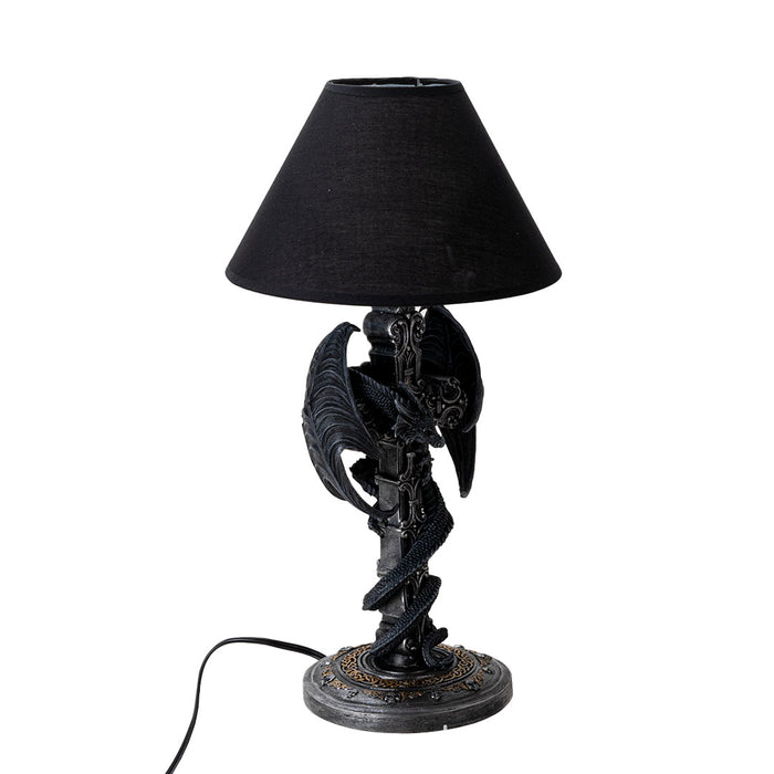 Black Dragon Lamp | Gothic Elegance for Your Sacred Space