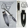 9"  Black Handled Athame & Luciferian Daemonic Consecration Ritual - The Luciferian Apotheca