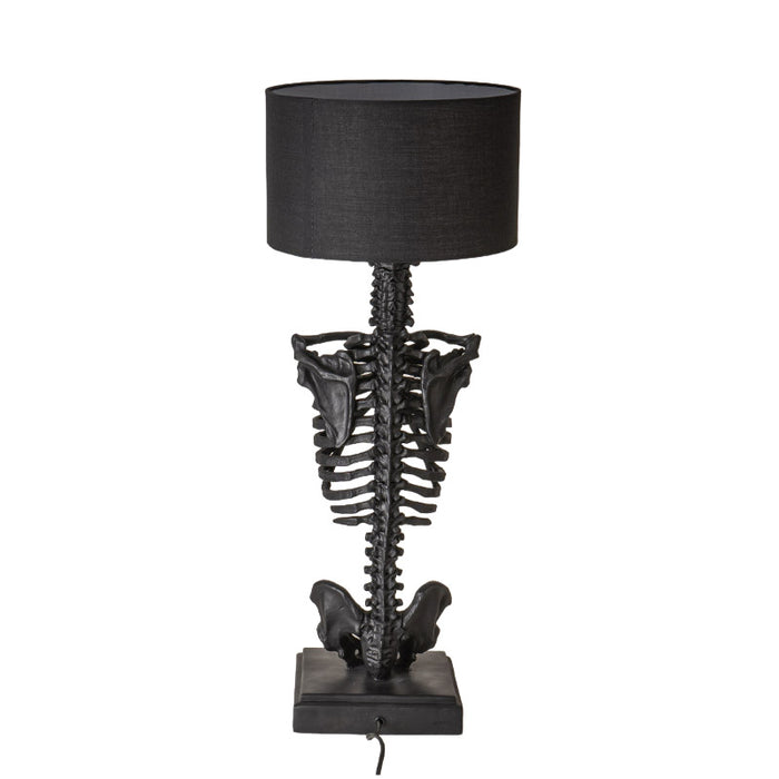 Black Skeleton Table Lamp | Illuminate Your Path with the Shadows of Death