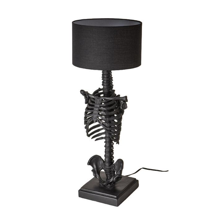 Black Skeleton Table Lamp | Illuminate Your Path with the Shadows of Death