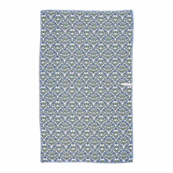 Blaire Blue blu Kitchen Tea Towel - Double - Sided Print Kitchen Towel - rockflowerpaper