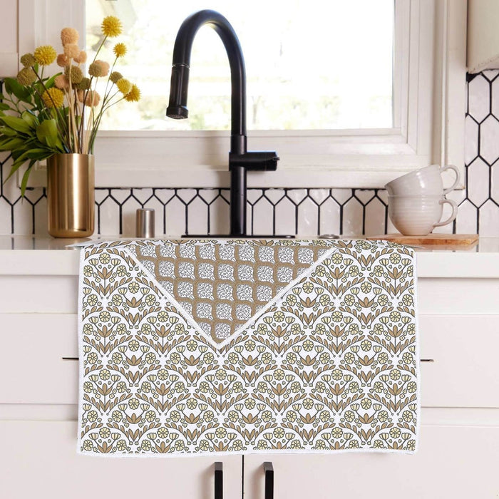 Blaire Tan Eco Kitchen Tea Towel Tea Towel - rockflowerpaper