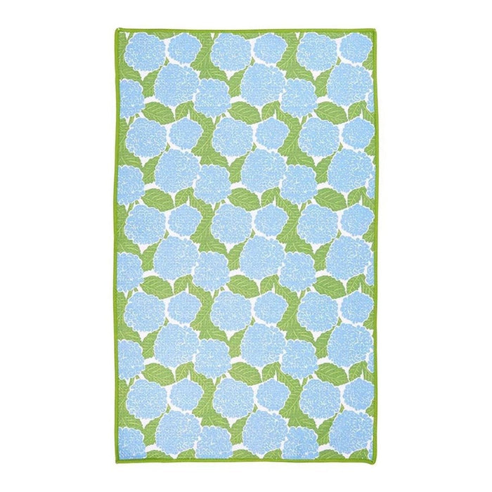 Blue Hydrangea blu Kitchen Tea Towel - Double - Sided Print Kitchen Towel - rockflowerpaper