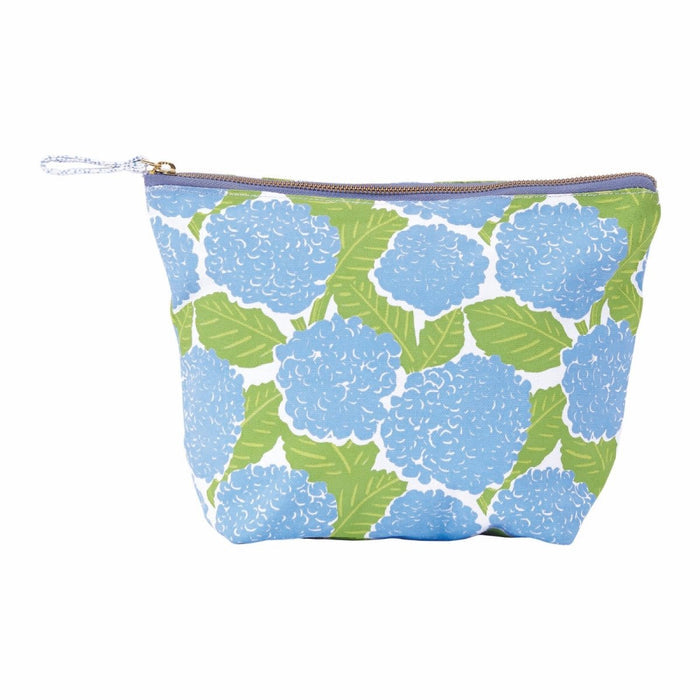 Blue Hydrangea Pouch Large Pouch - rockflowerpaper